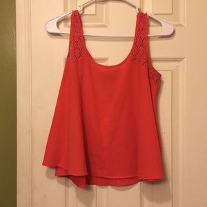 Orange crop top